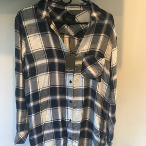 Rails extra long flannel shirt